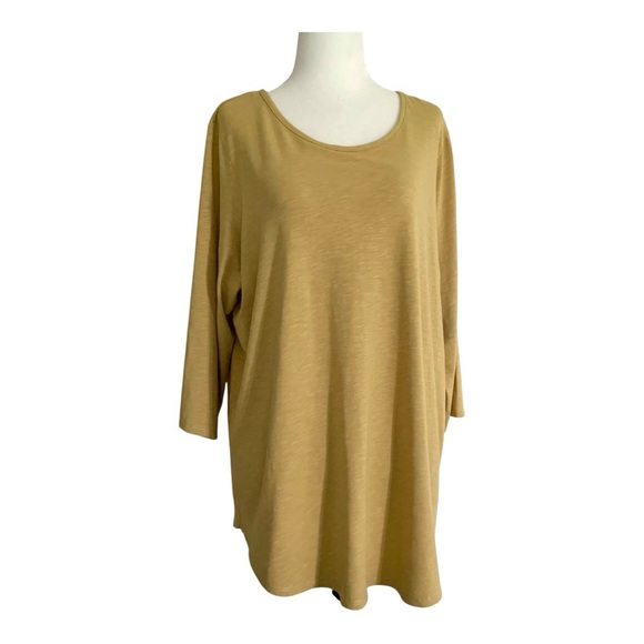 Cynthia Rowley long mustard top - Picture 1 of 8